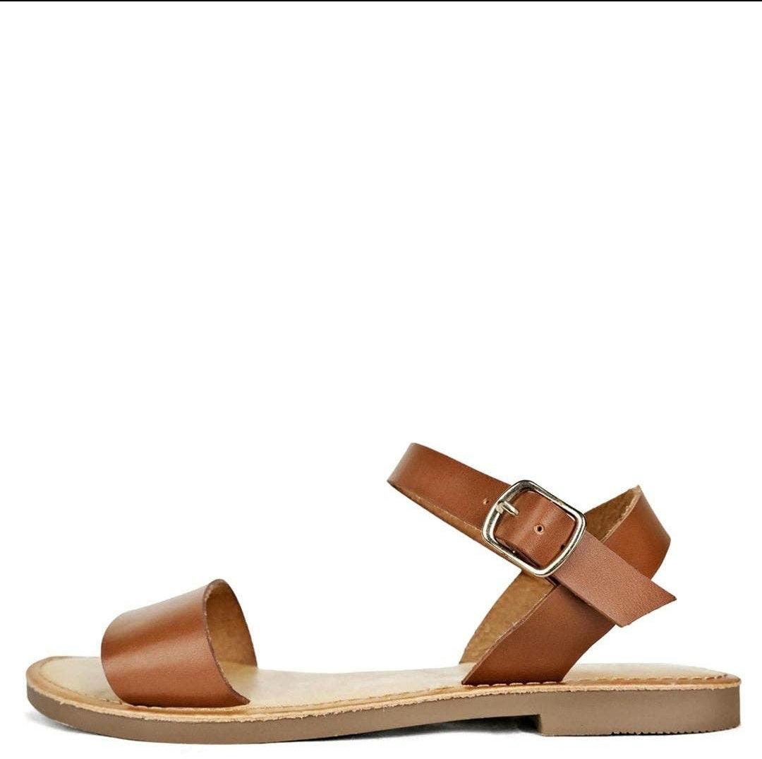 Brown One Strap Sandal