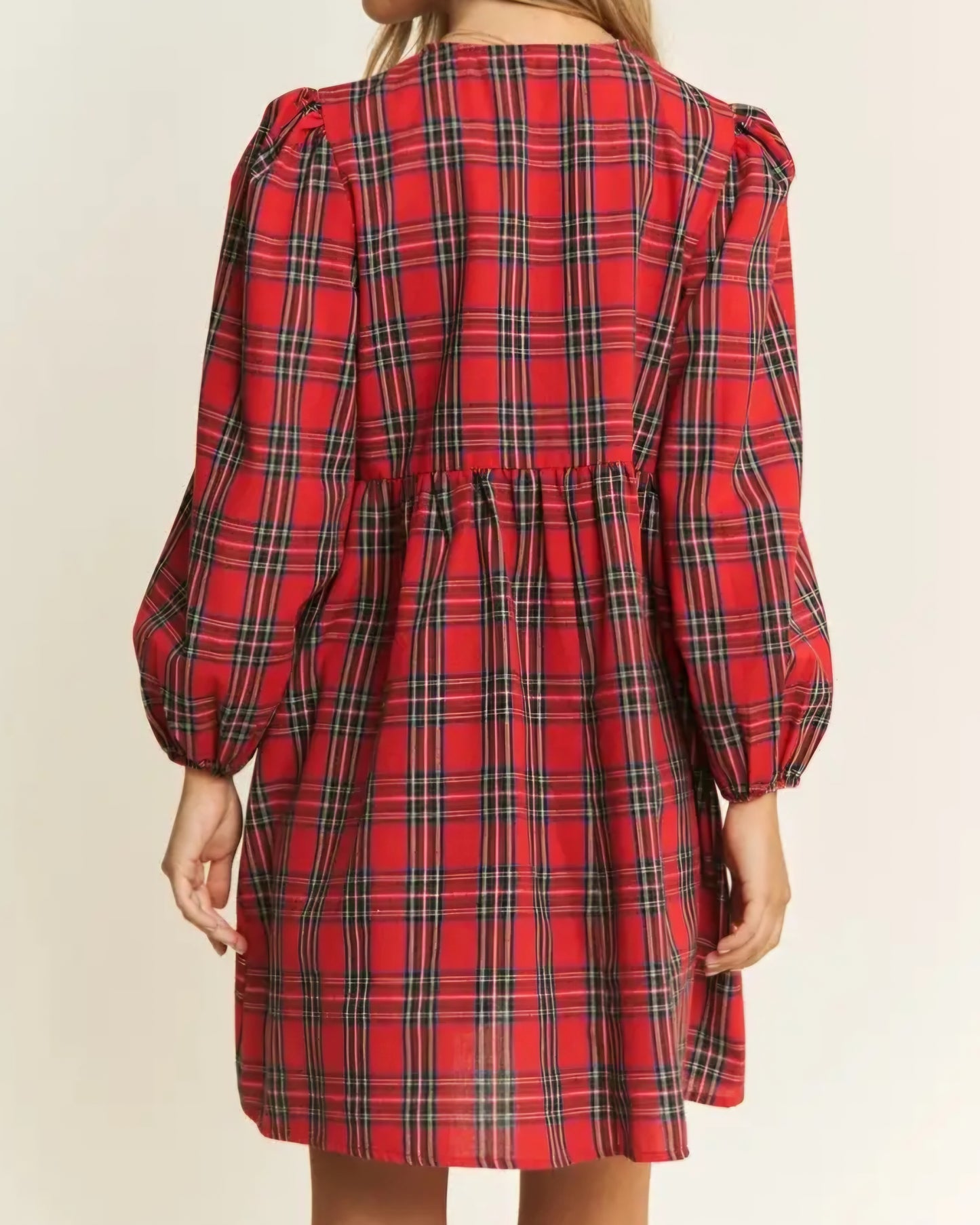 Plaid Bow Dress