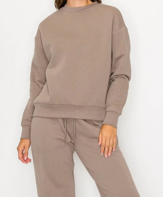 Taupe Crewneck