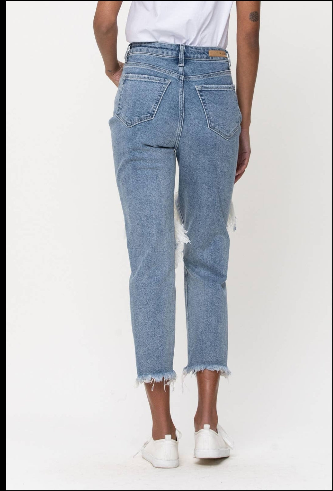 Cello Distressed Crop Jeans